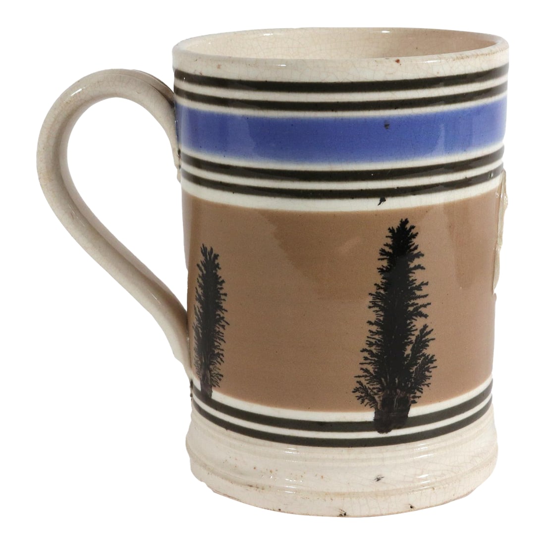 Mid 19th Century English Victorian Mocha Dendritic Mocha Tankard (1 of 8)