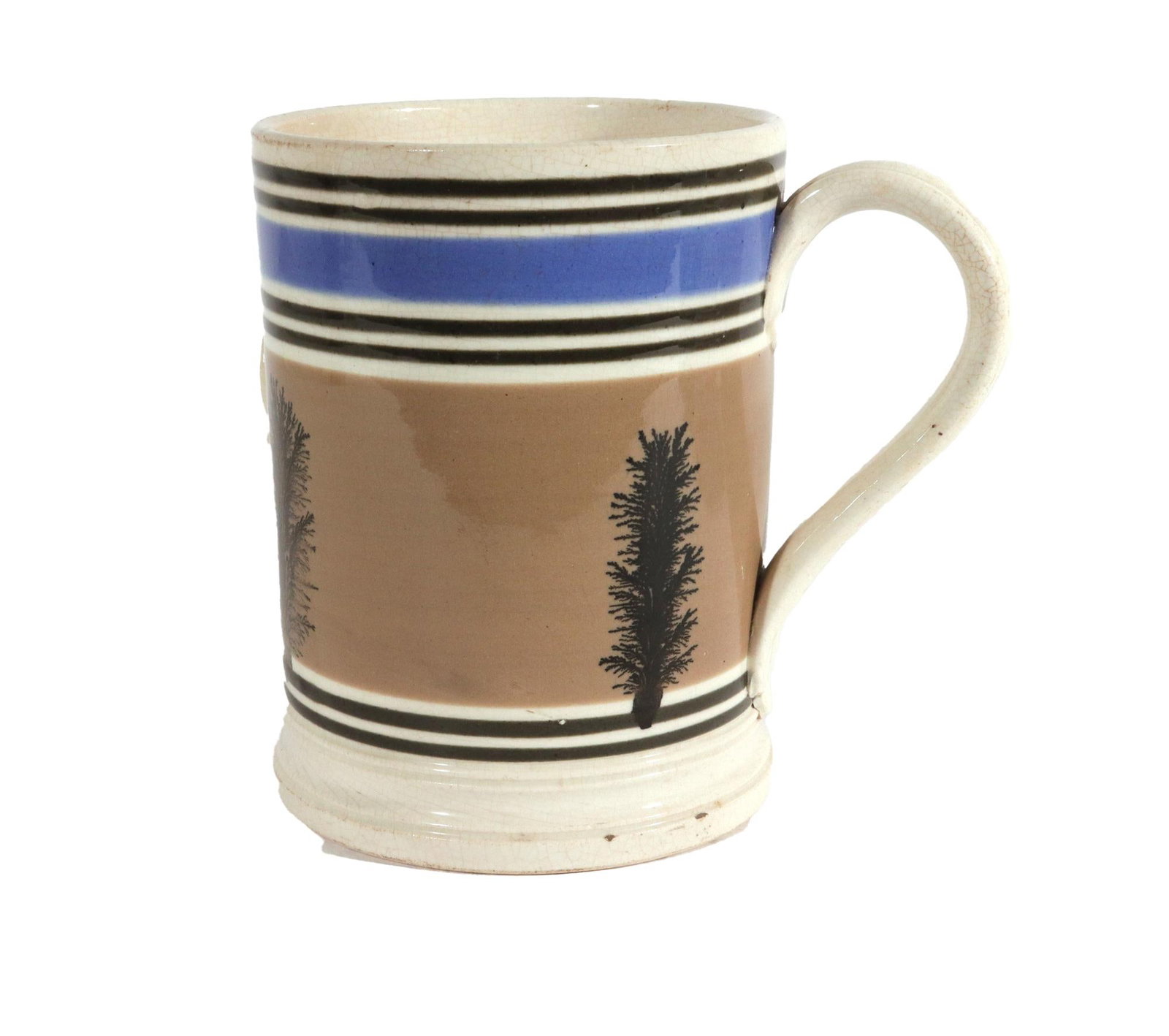 Mid 19th Century English Victorian Mocha Dendritic Mocha Tankard - 2