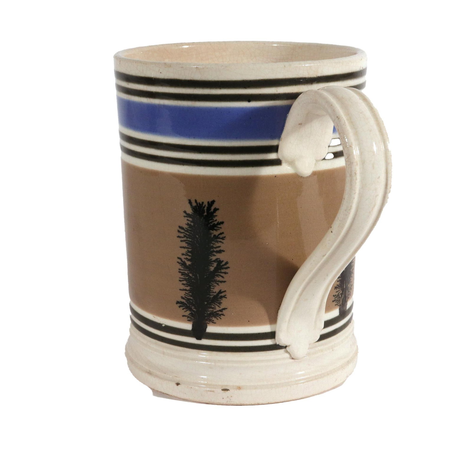 Mid 19th Century English Victorian Mocha Dendritic Mocha Tankard - 3