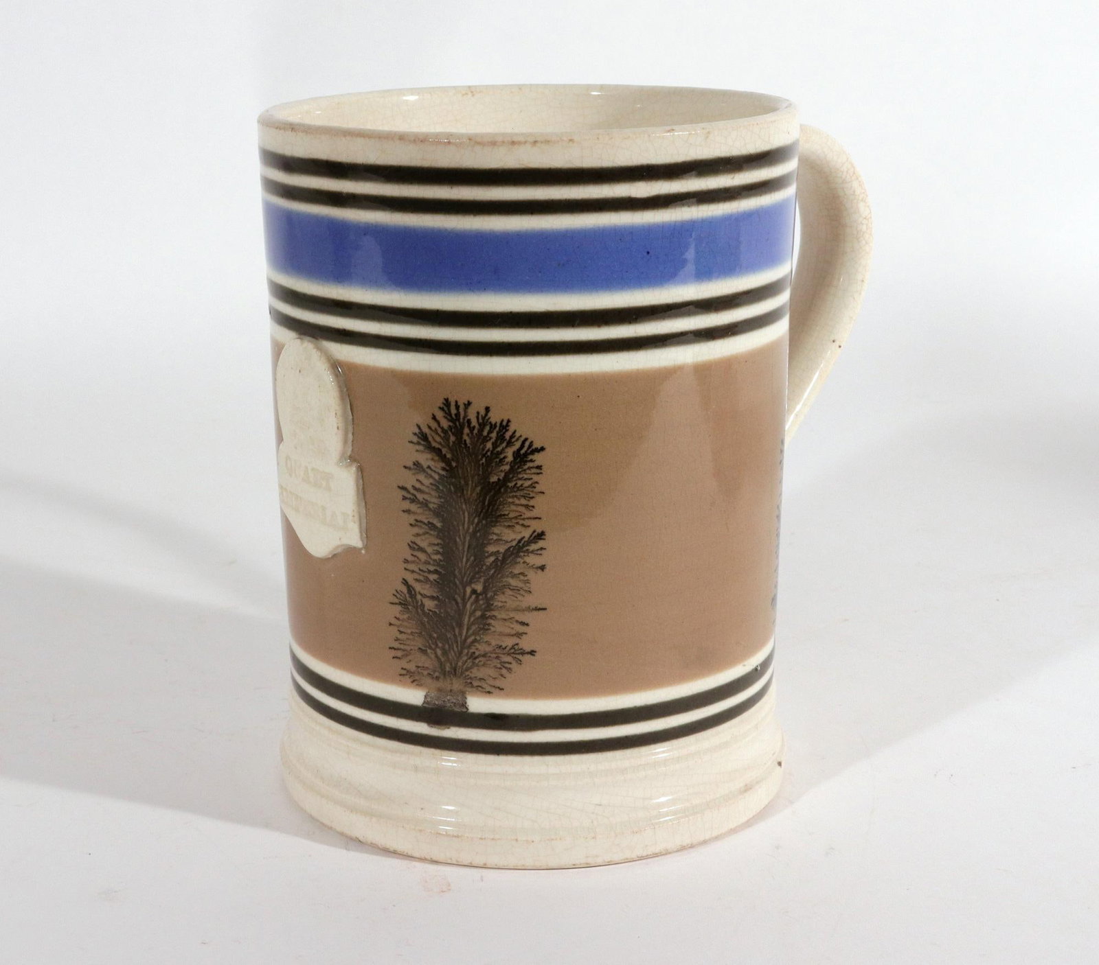 Mid 19th Century English Victorian Mocha Dendritic Mocha Tankard - 5