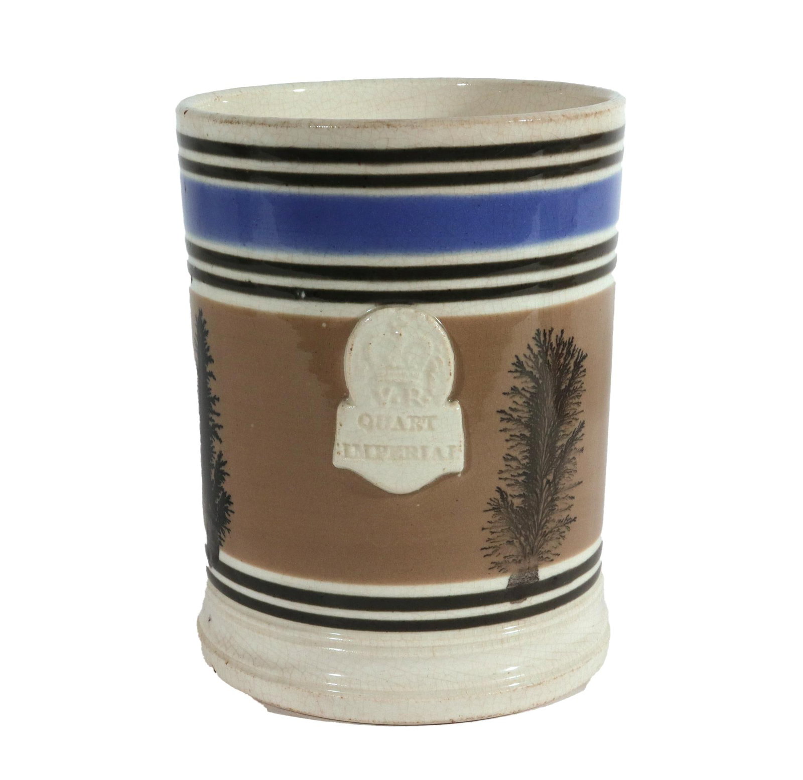 Mid 19th Century English Victorian Mocha Dendritic Mocha Tankard - 6
