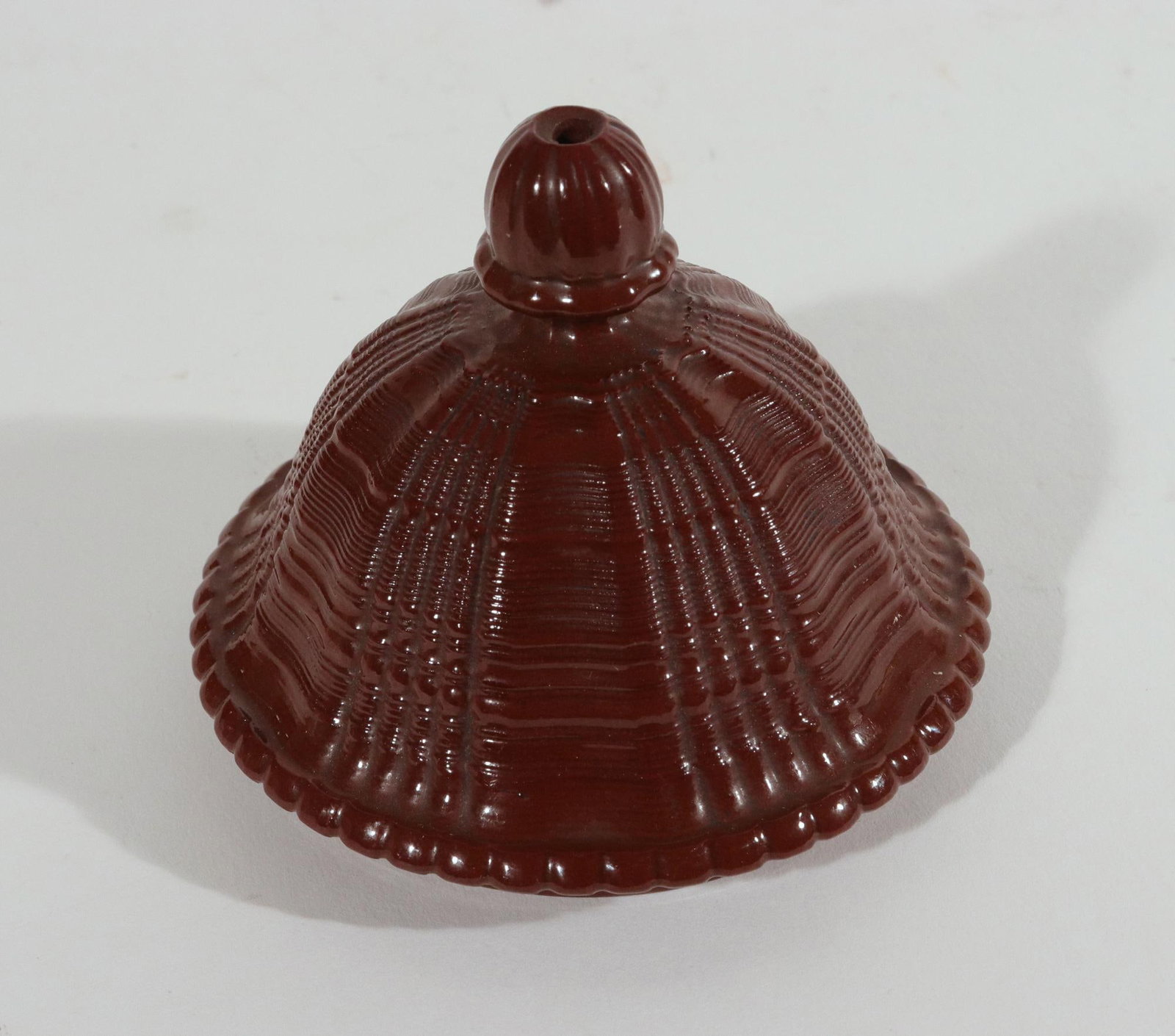 Late 18th Century Staffordshire Redware Engine-Turned Large Coffee Pot, Signed Myatt - 10