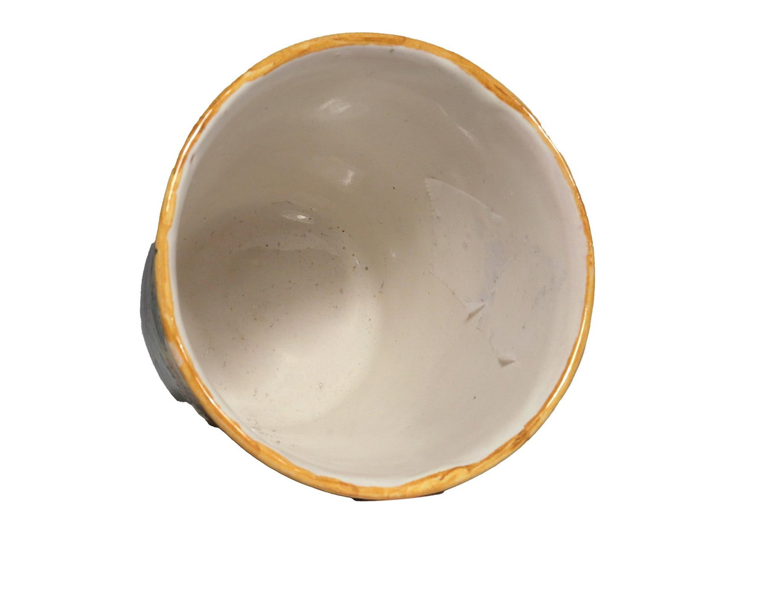 Mid 18th Century Italian Majolica Trembleuse Cup & Saucer, Castelli - 7