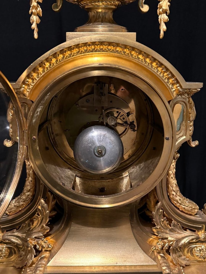 1860s S Marti Napoleon III Gold Ormolu Bronze Clock - 13