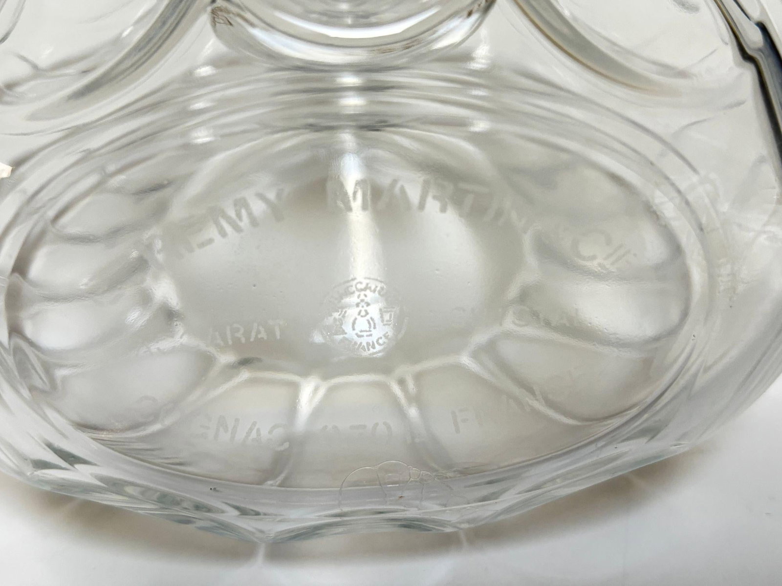 1960s Baccarat Crystal Remy Martin Centaure Decanter Donut Shell Form France - 7