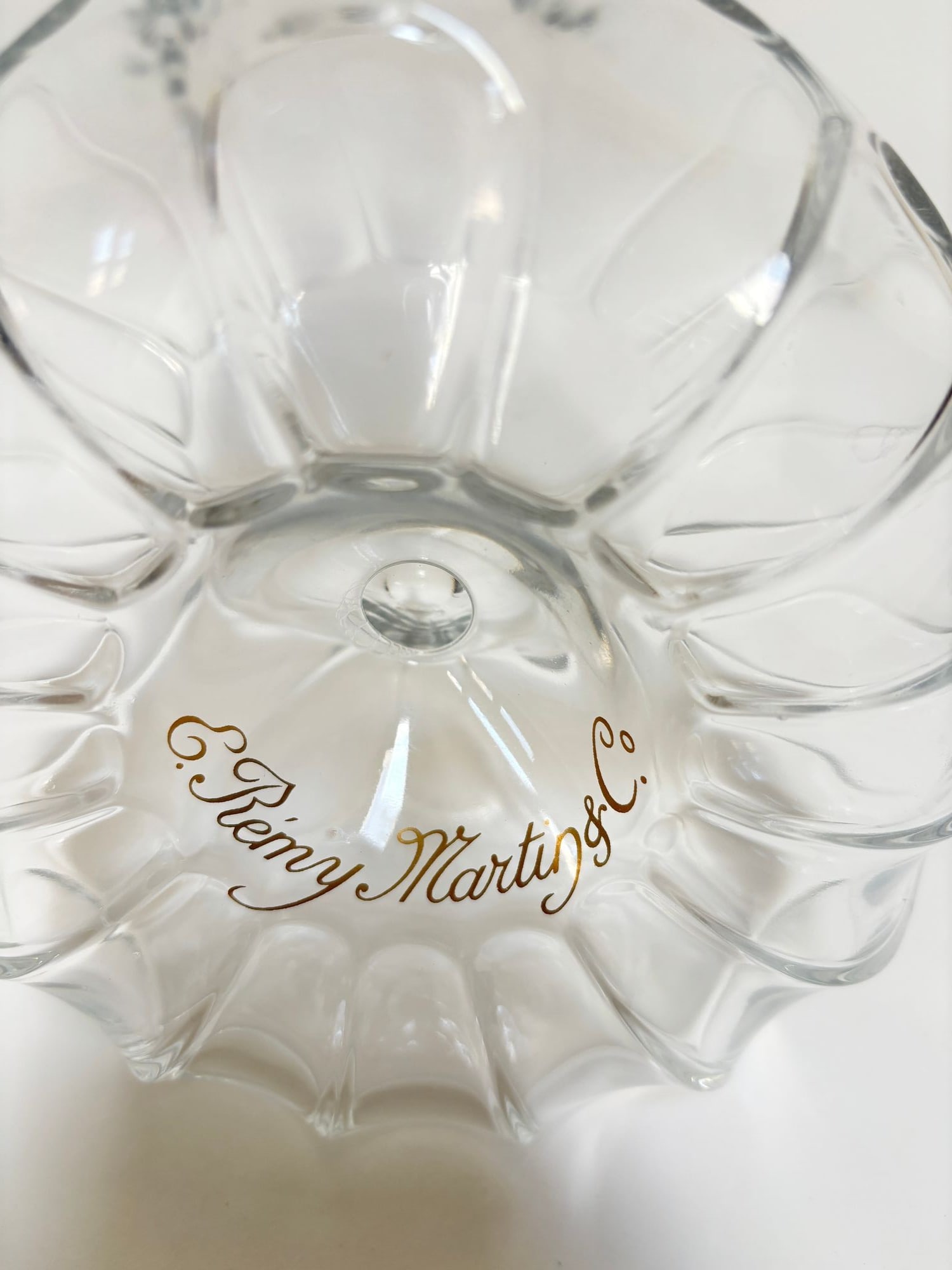 1960s Baccarat Crystal Remy Martin Centaure Decanter Donut Shell Form France - 8