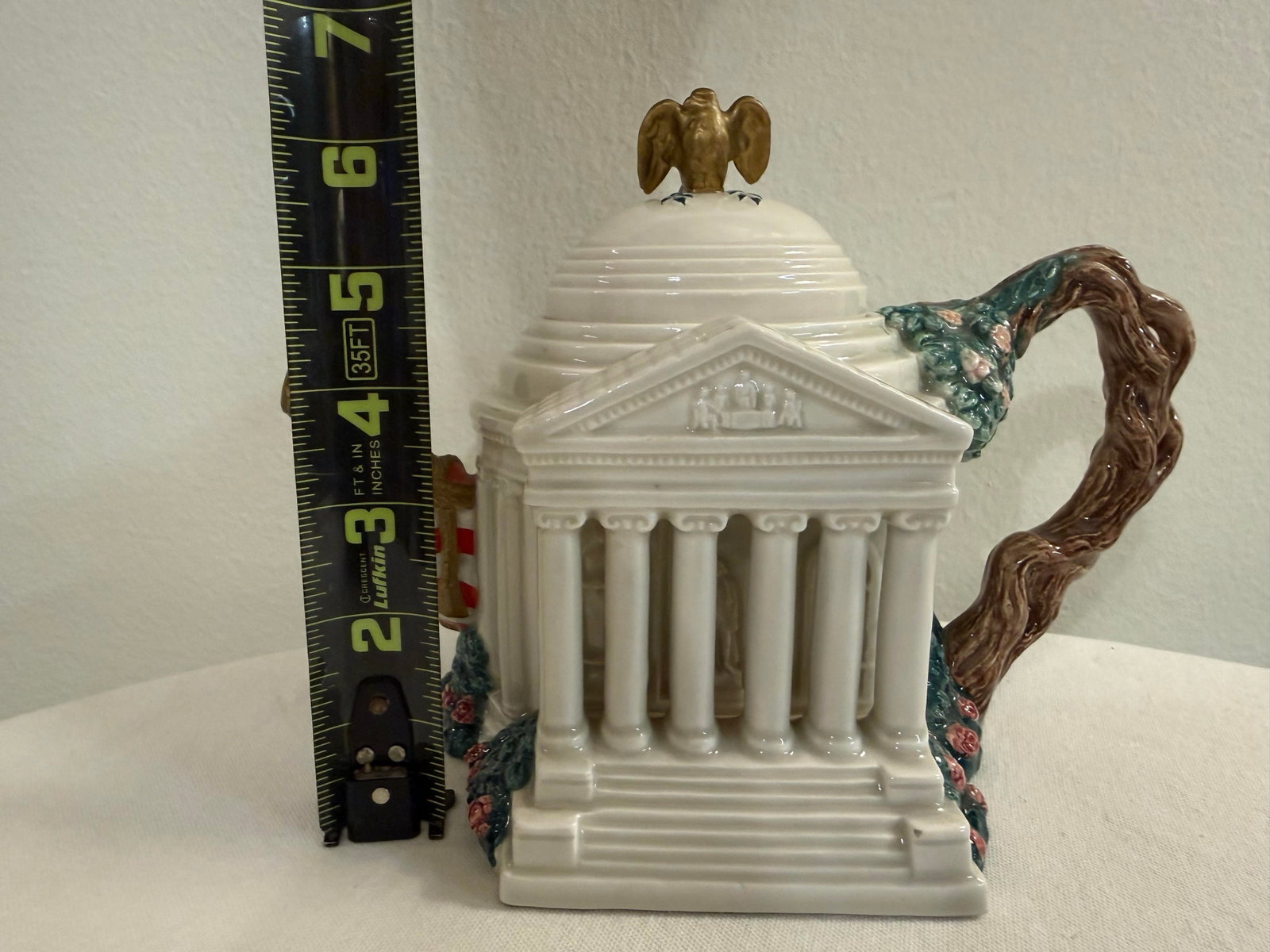 1990s Limited Edition "The Jefferson Memorial" Teapot With Lid Produced by Fitz and Floyd - 2