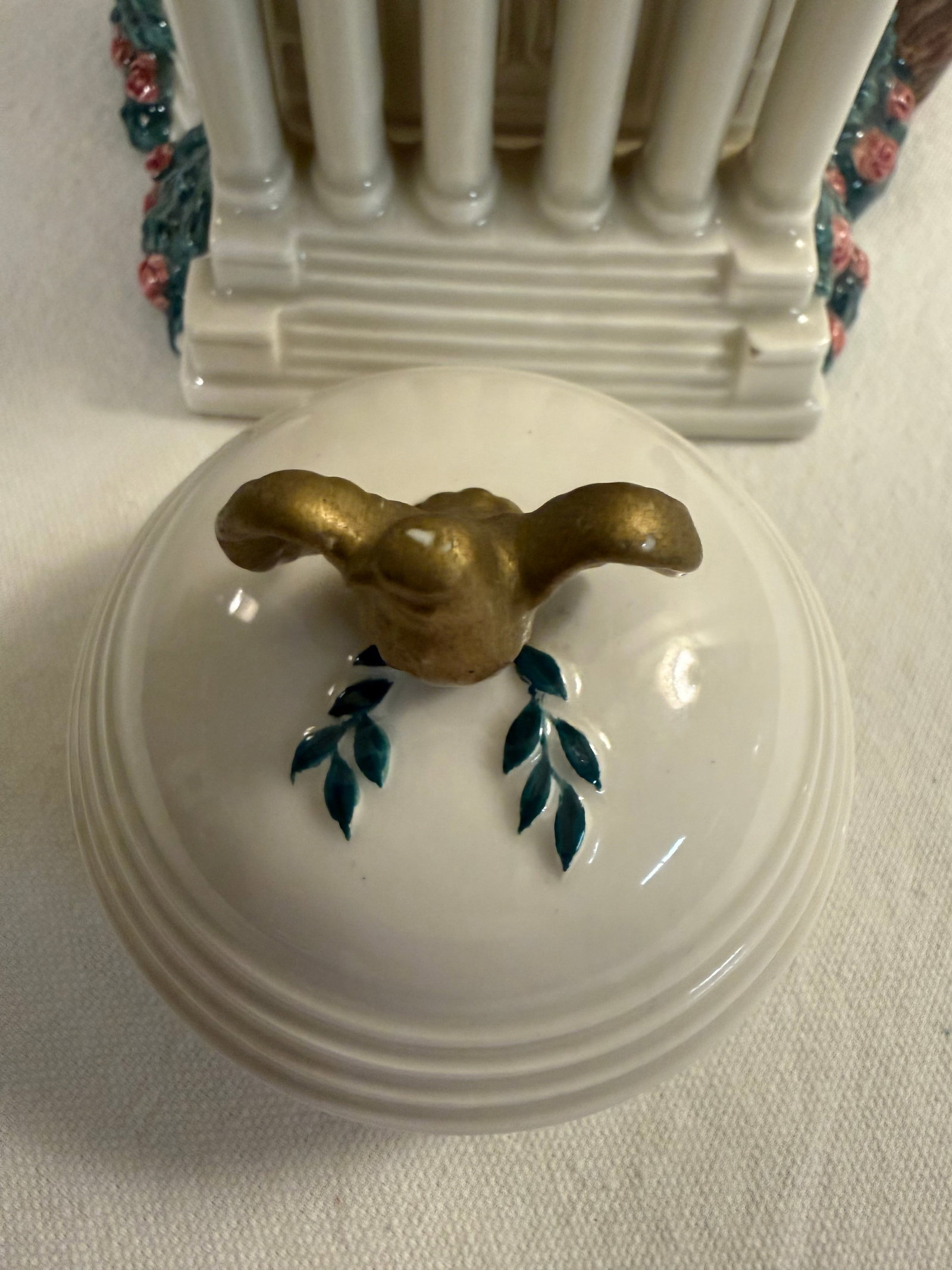 1990s Limited Edition "The Jefferson Memorial" Teapot With Lid Produced by Fitz and Floyd - 4