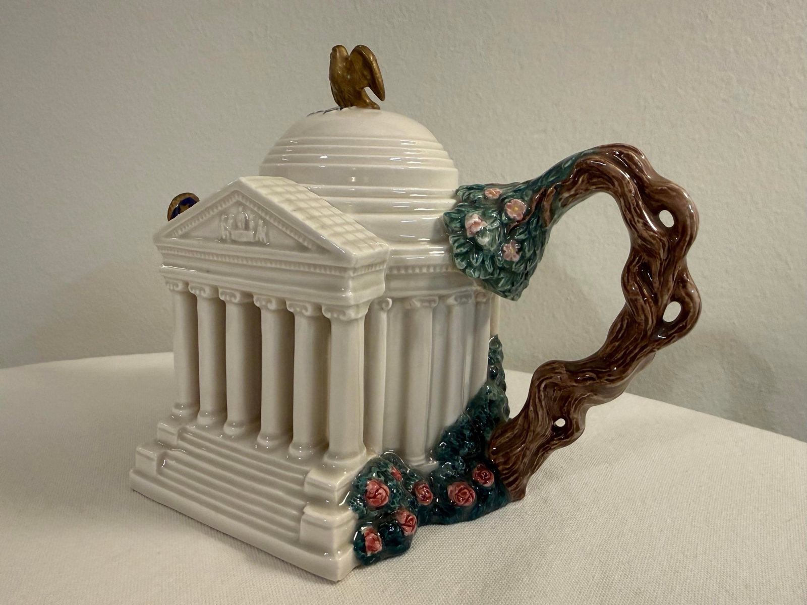 1990s Limited Edition "The Jefferson Memorial" Teapot With Lid Produced by Fitz and Floyd - 7