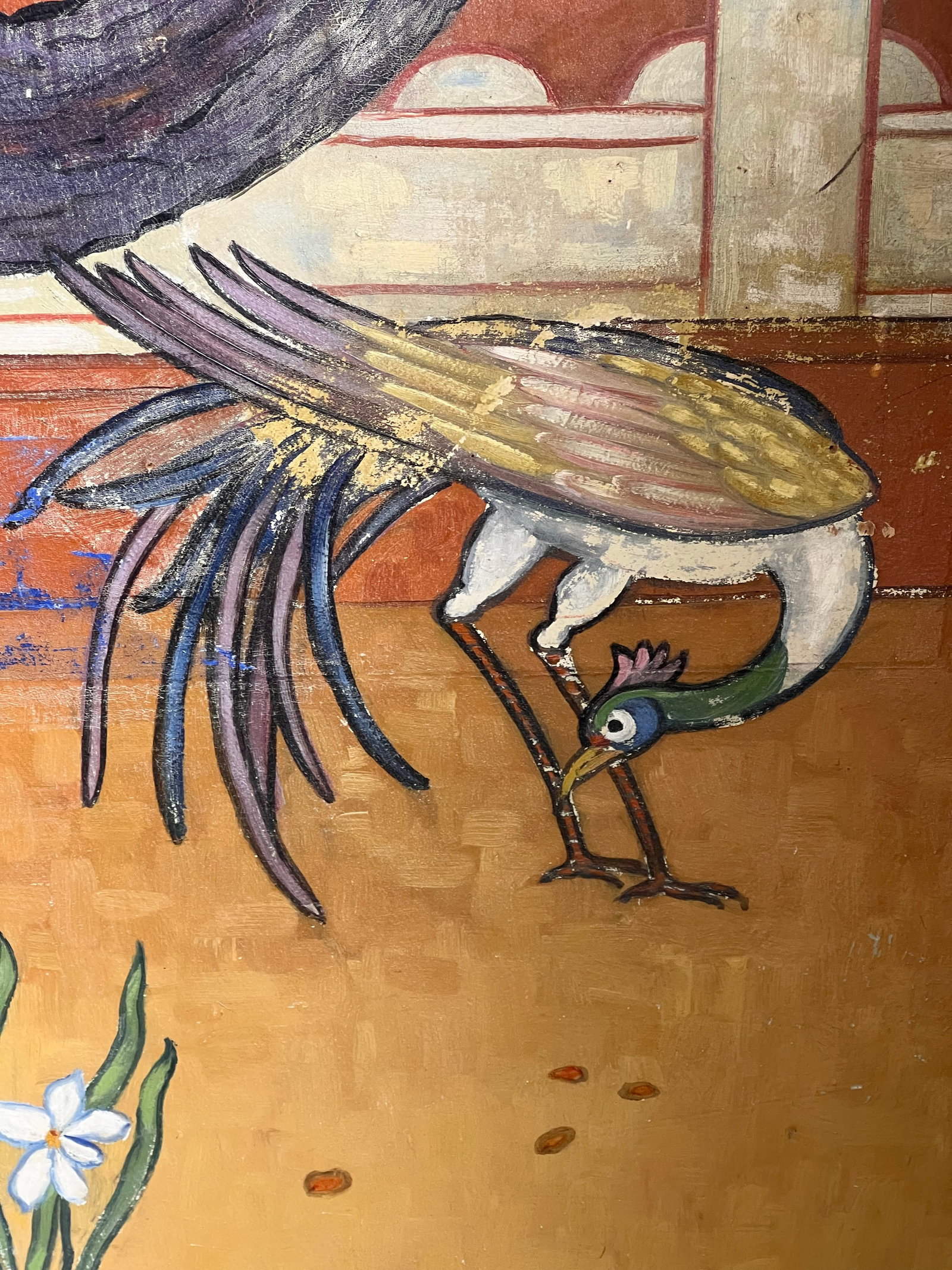 Monumental Chinoiserie Three-Panel Triptych Screen, Lake Geneva, Wisconsin, C. 1900–1920" - 9