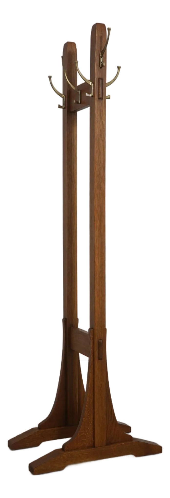 Stickley Mission Oak Coat Rack Hall Tree: Age: C.2004 Details: Finish no.35 High Quality Construction Arts &Crafts Style Tenon Joinery Shoe Feet Offered @ Fraction Original Retail Cost Condition: Excellent Original Finish & Condition Size: 14