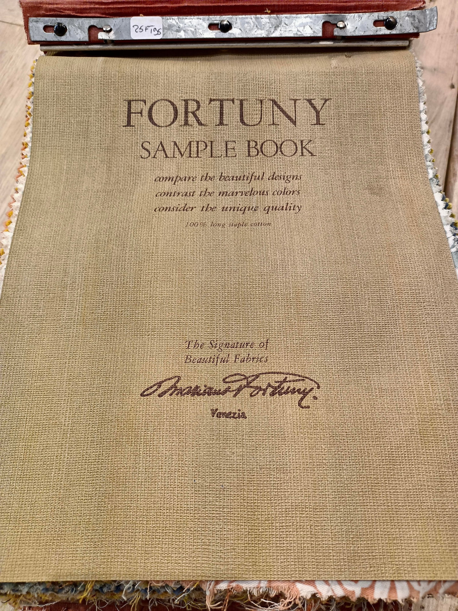 Vintage Fortuny Large Sample Book - 4