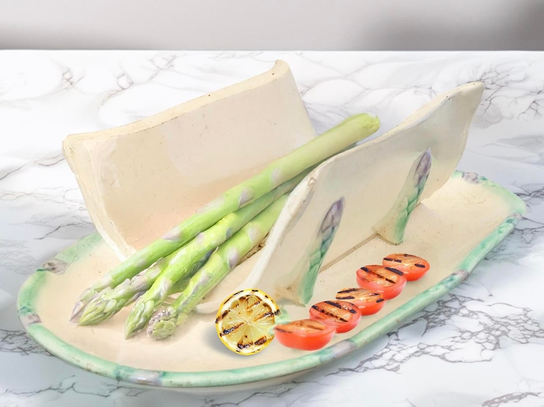 Antique Longchamps French Asparagus Set, 5 Pieces - 3