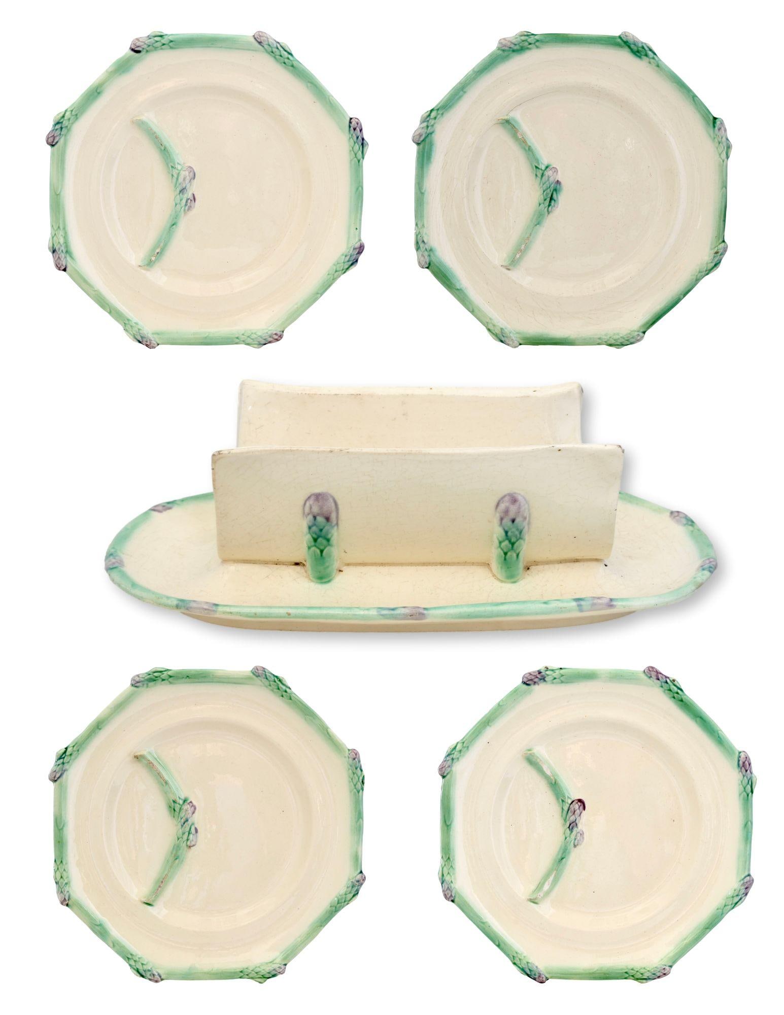 Antique Longchamps French Asparagus Set, 5 Pieces - 4