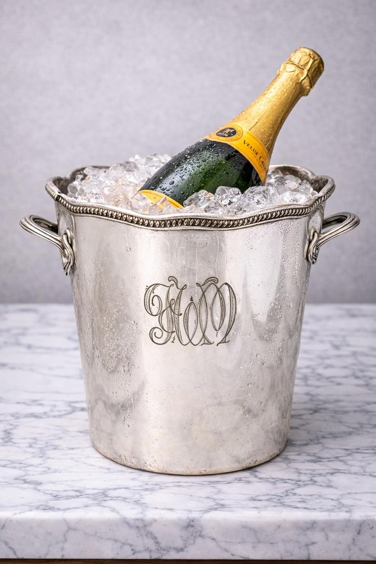 Antique Elkington Silverplate Champagne Bucket - 2