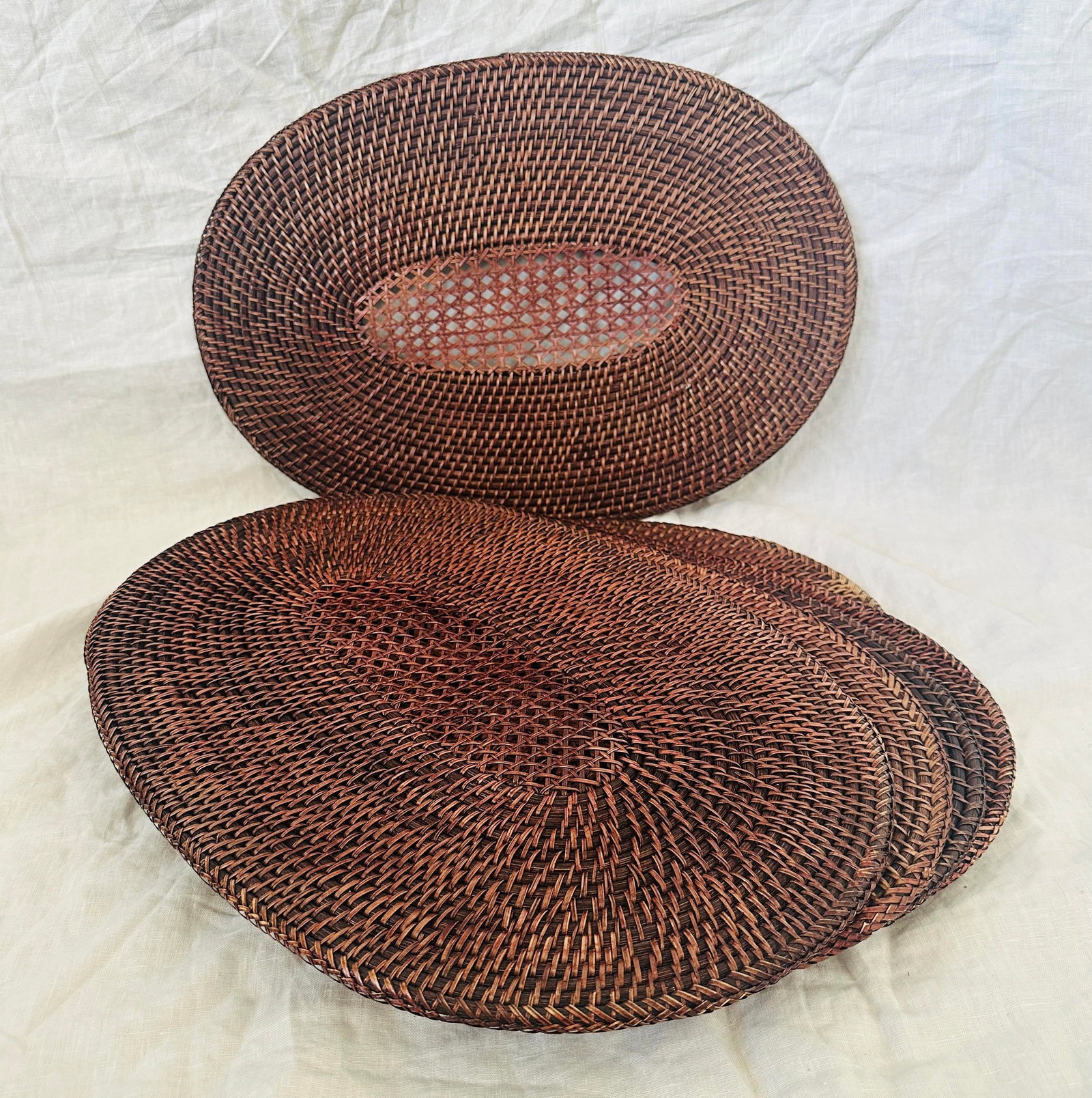 Set of 6 Rattan Placemats - 2