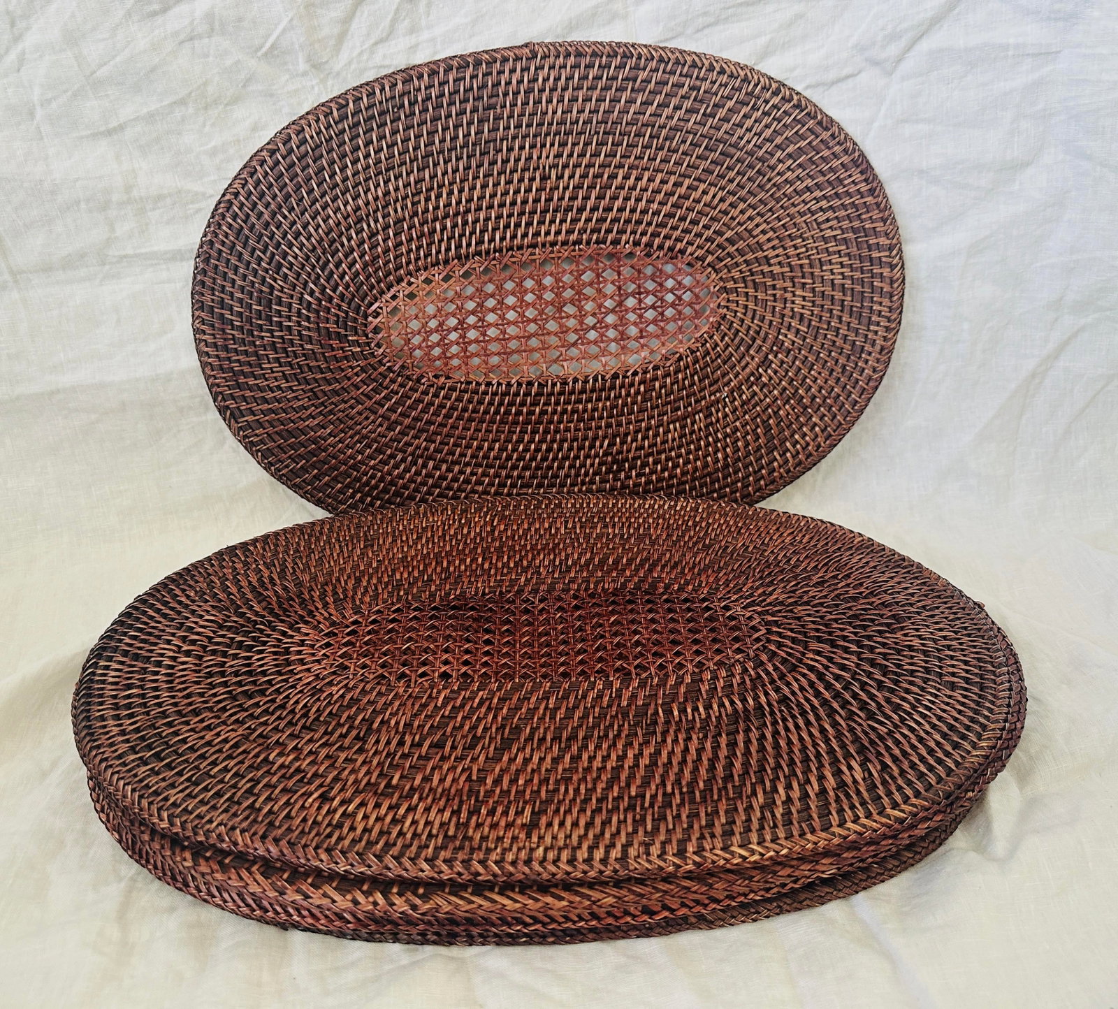 Set of 6 Rattan Placemats - 6