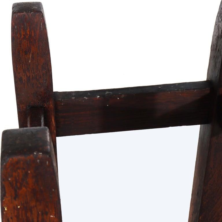 Antique Gustave Stickley Arts & Crafts Mission Oak Umbrella Stand C1910 - 5