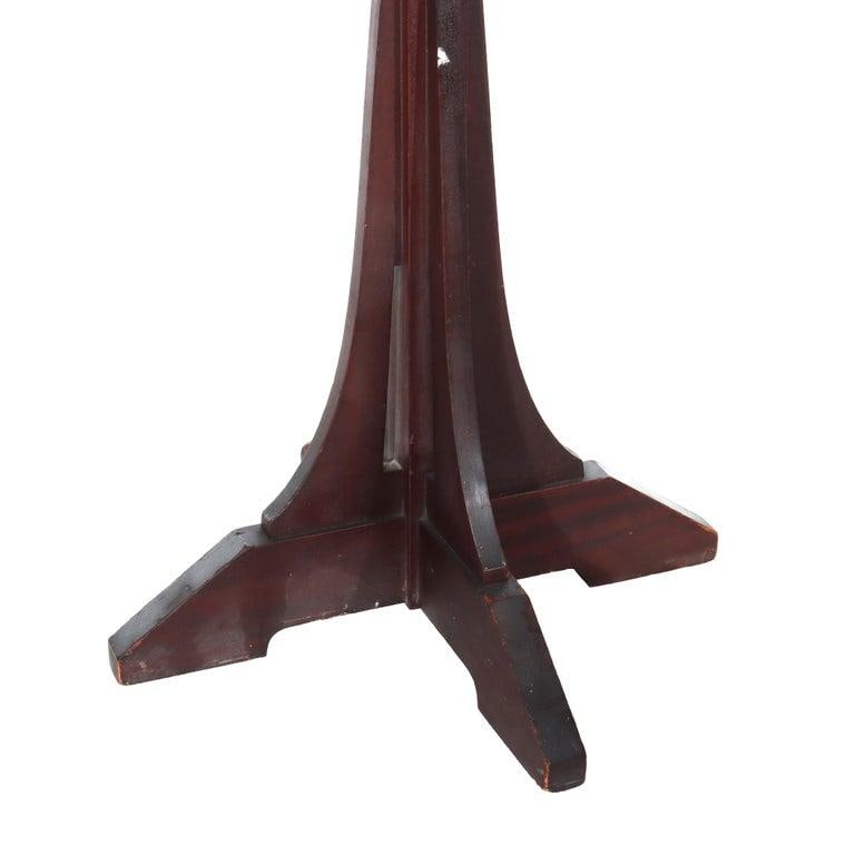 Antique L & Jg Stickley Mission Oak Hat & Coat Stand With Corbels C1910 - 2