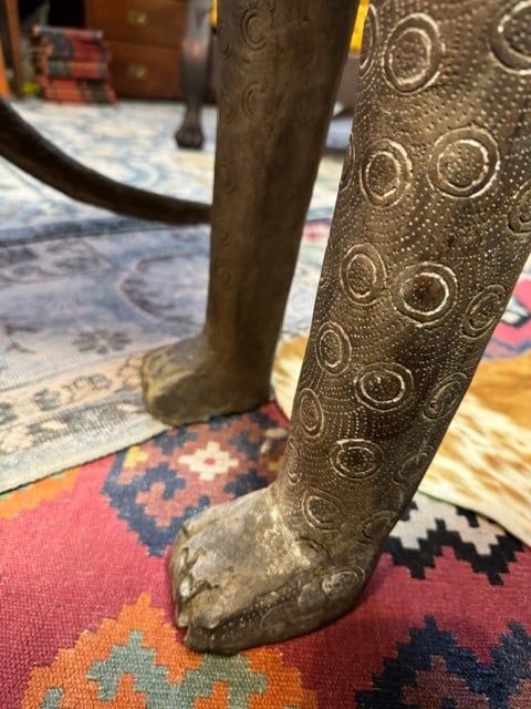 Antique Pair of Bronze Royal Leopard Sculptures From Benin - 11