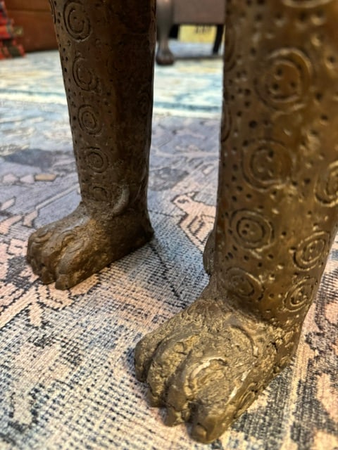 Antique Pair of Bronze Royal Leopard Sculptures From Benin - 16