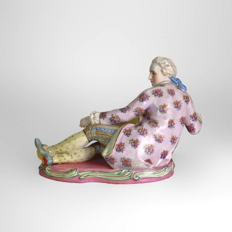 1880 Sevres Attr. Bisque Porcelain Figural Sweetmeat Dish - 5