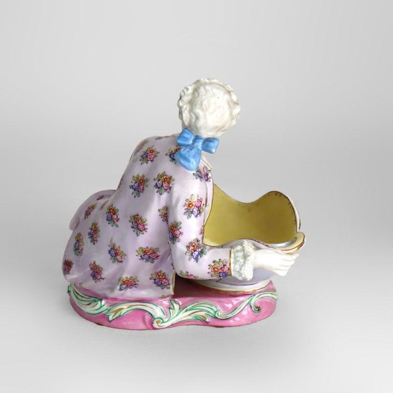 1880 Sevres Attr. Bisque Porcelain Figural Sweetmeat Dish - 6