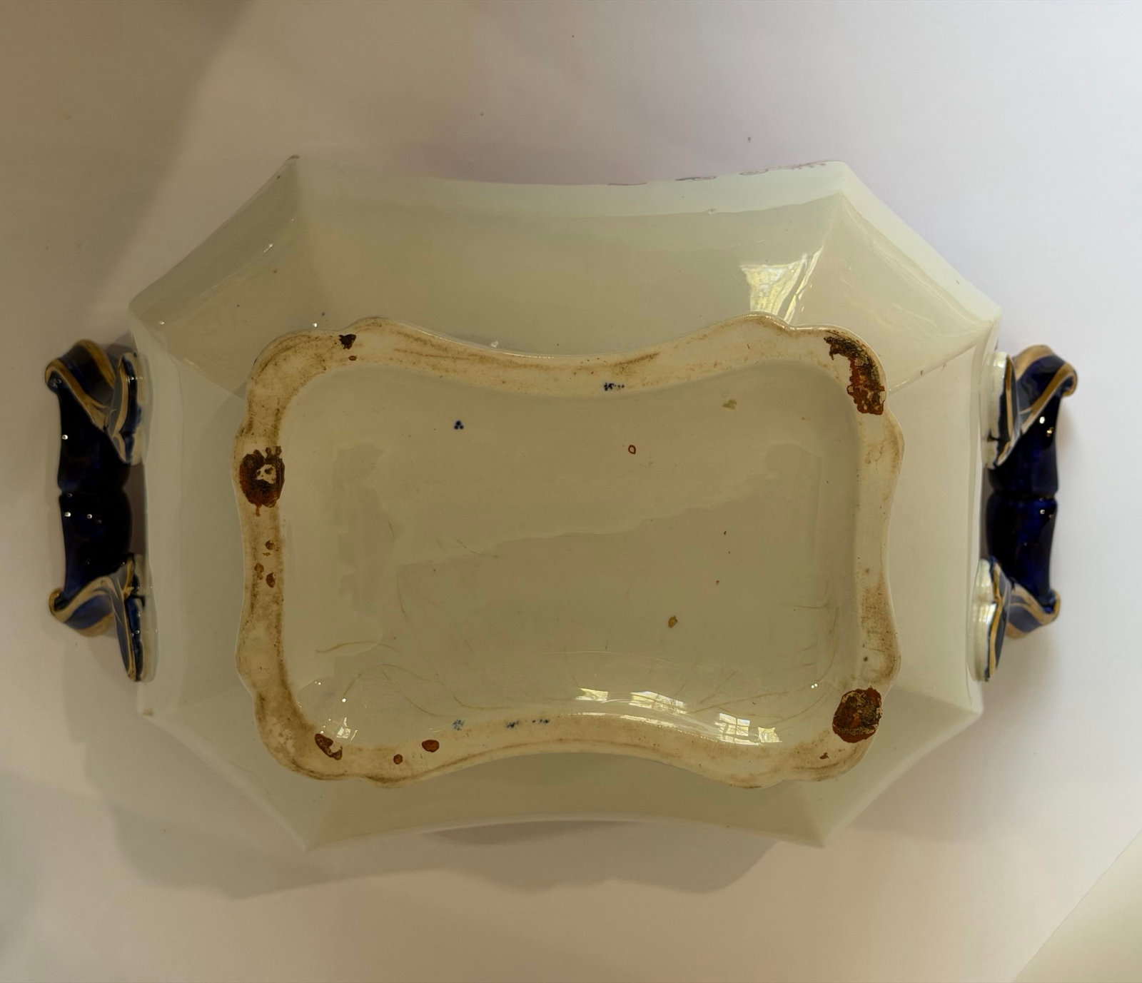 Antique Staffordshire Style Ironstone Valentia" Imari Transferware Covered Tureen & Platter - 7