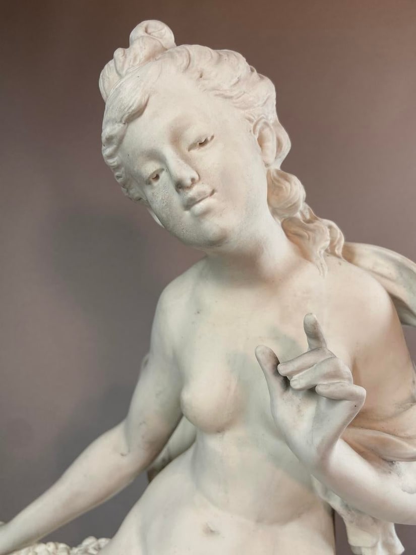 19th C Sevres Aug. Moreau White Biscuit Porcelain Sculpture - 1 Piece - 10