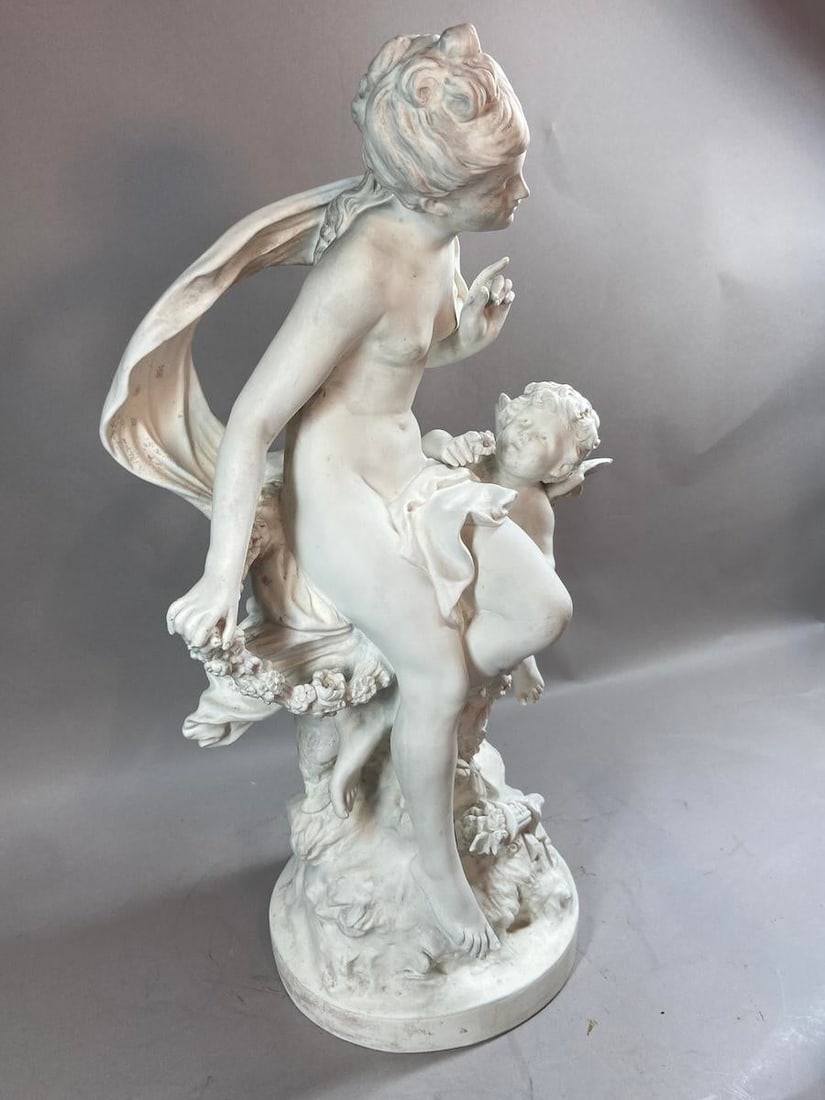 19th C Sevres Aug. Moreau White Biscuit Porcelain Sculpture - 1 Piece - 11