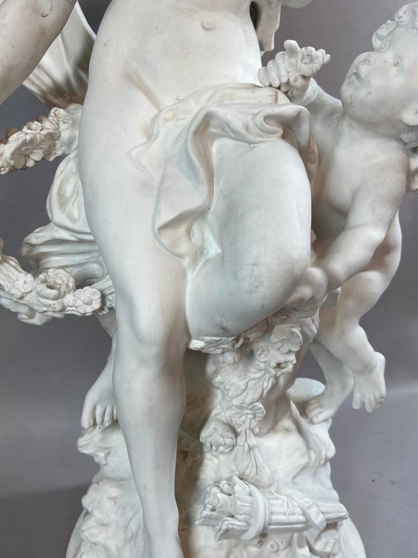 19th C Sevres Aug. Moreau White Biscuit Porcelain Sculpture - 1 Piece - 14