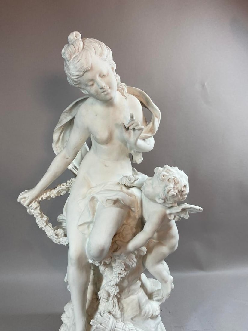 19th C Sevres Aug. Moreau White Biscuit Porcelain Sculpture - 1 Piece - 2