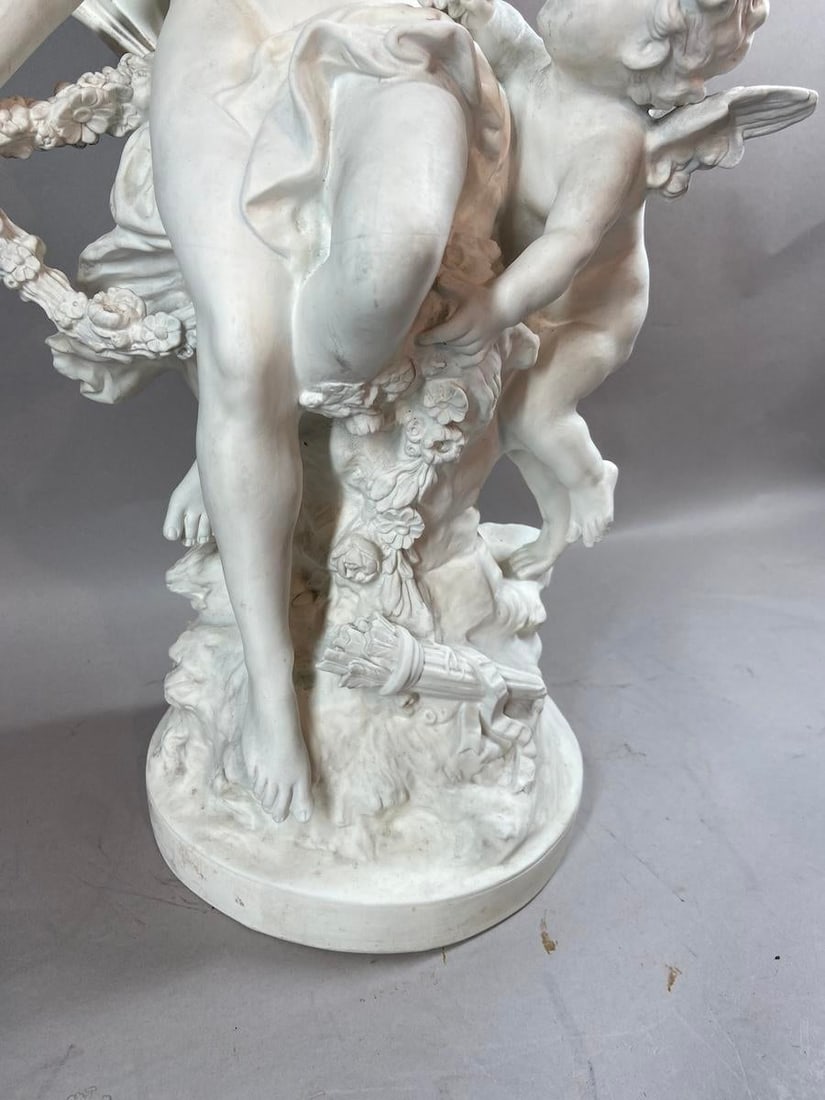 19th C Sevres Aug. Moreau White Biscuit Porcelain Sculpture - 1 Piece - 3