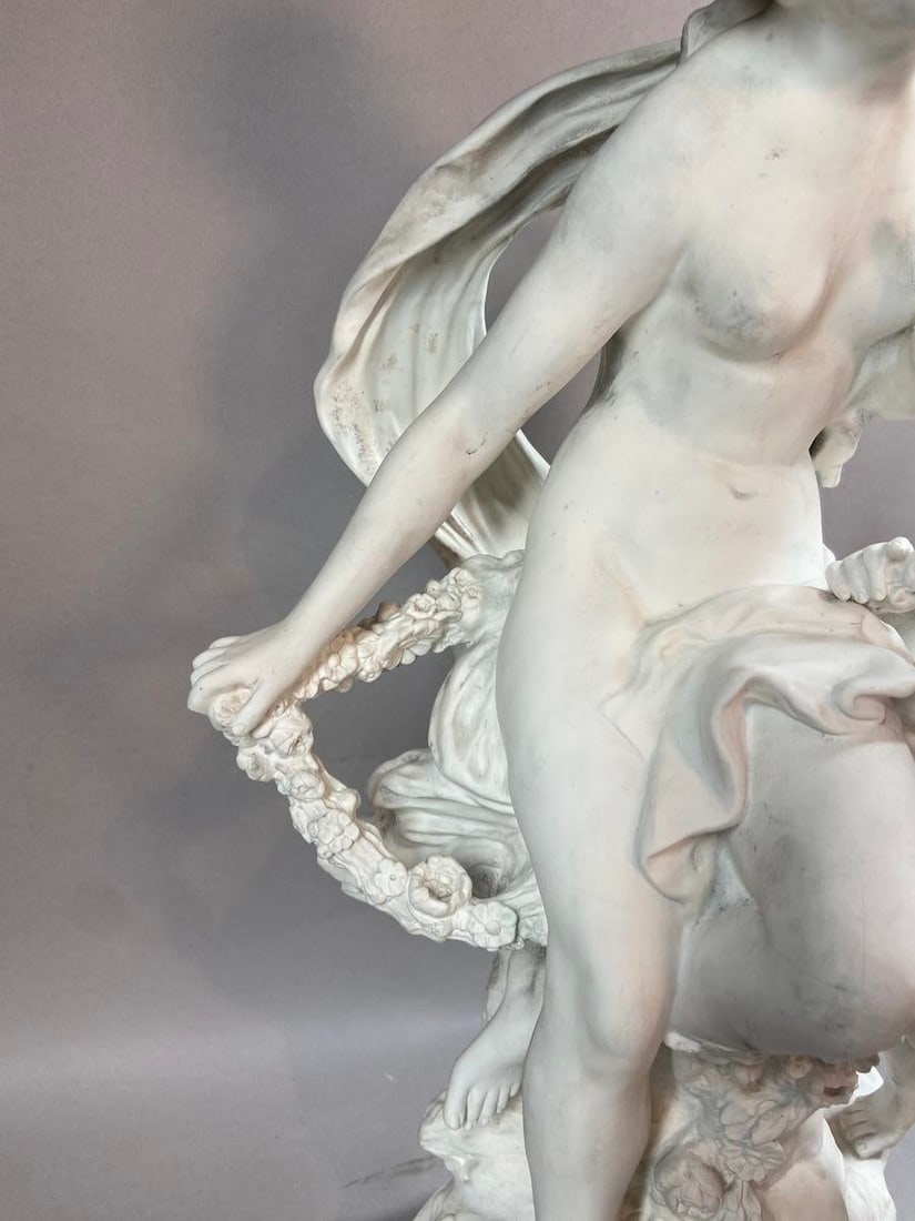 19th C Sevres Aug. Moreau White Biscuit Porcelain Sculpture - 1 Piece - 4