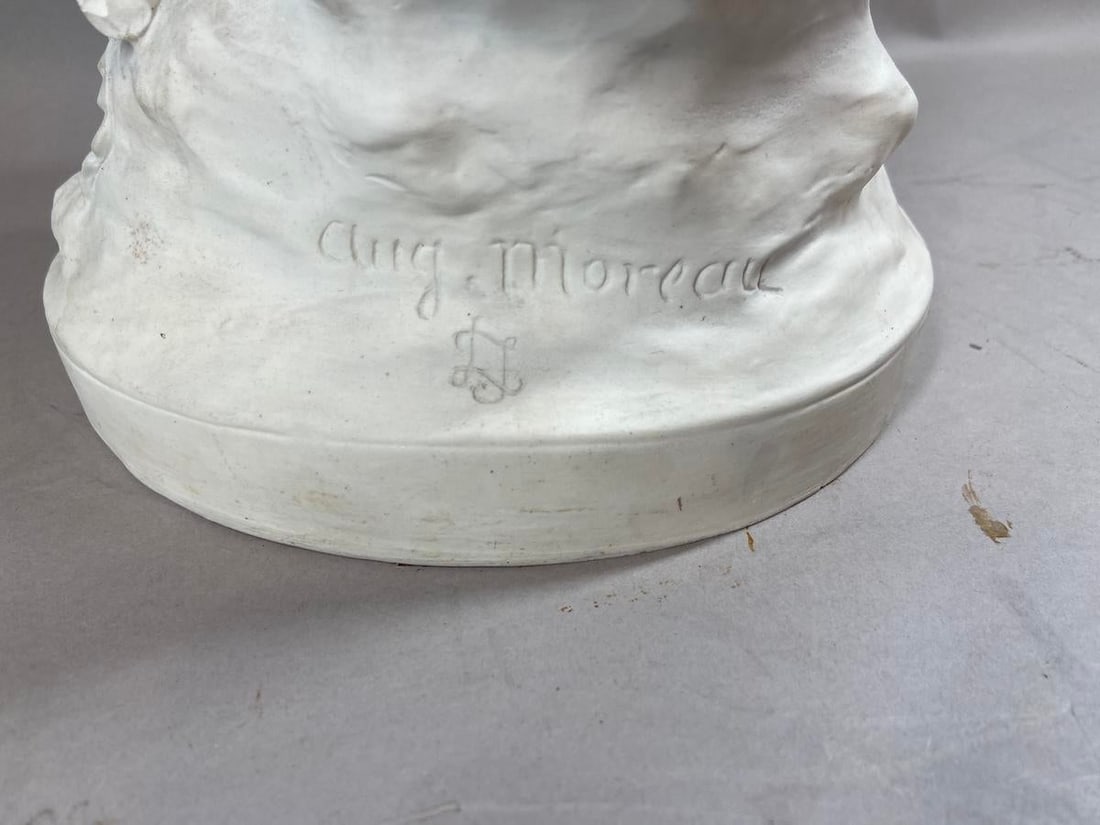 19th C Sevres Aug. Moreau White Biscuit Porcelain Sculpture - 1 Piece - 5
