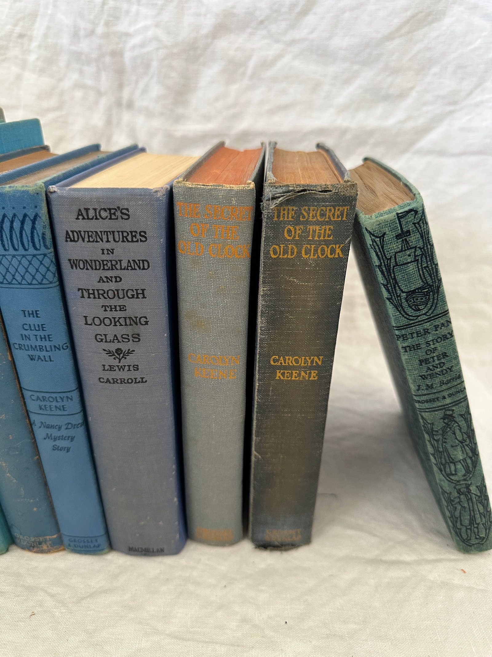 Group of 9 Assorted Antique Shades of Blue Books - 3