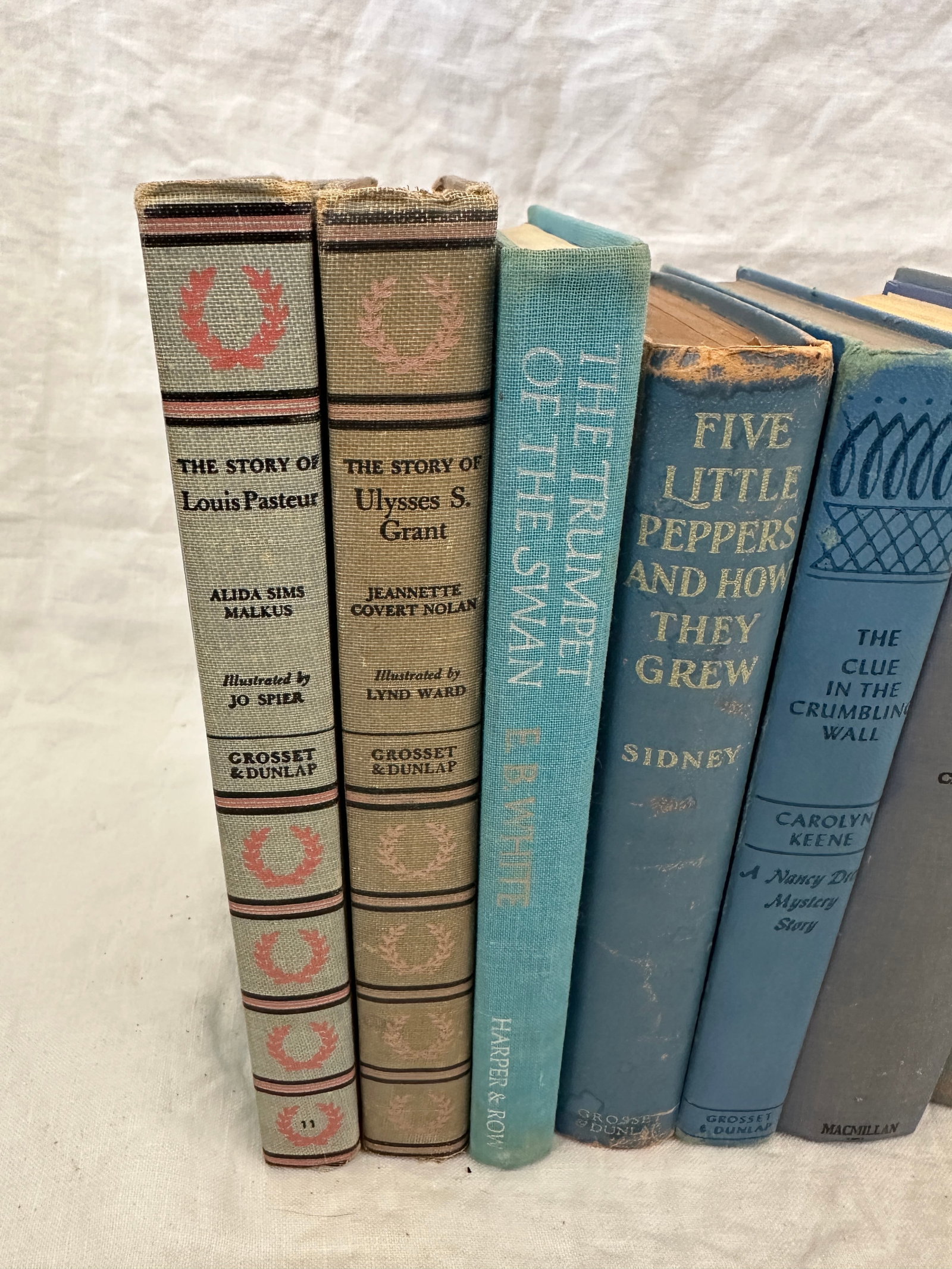 Group of 9 Assorted Antique Shades of Blue Books - 6