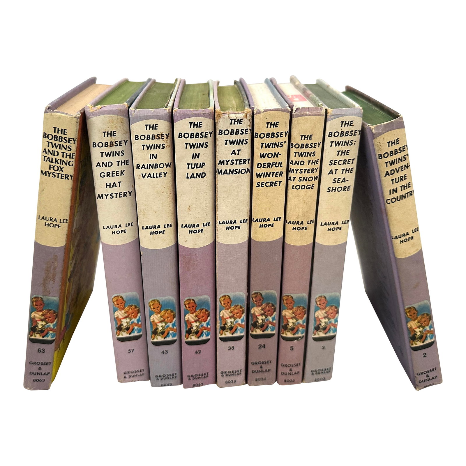 Vintage Set of 9 "The Bobbsey Twins" Books: Set of 9 Bobbsey Twin Books from the 60's-70's. Perfect for a girls room or staging on a bookshelf. 7.5 x 5in Make sure to follow me, I have flash sales for my followers only Unit 9 Condition: