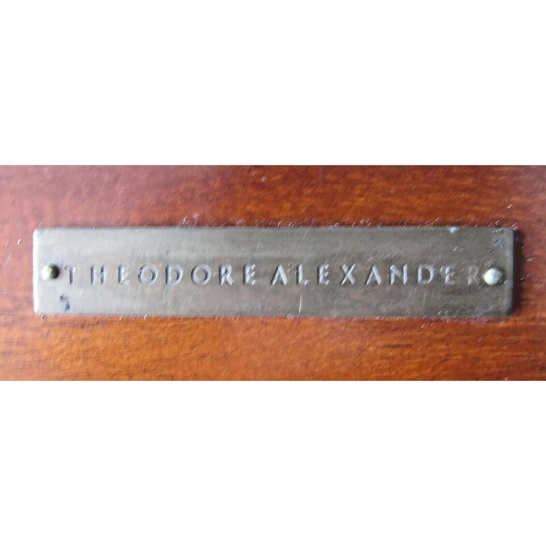 Theodore Alexander Mahogany Edwardian Bamboo Console Table Indochine 5300-138 - 12