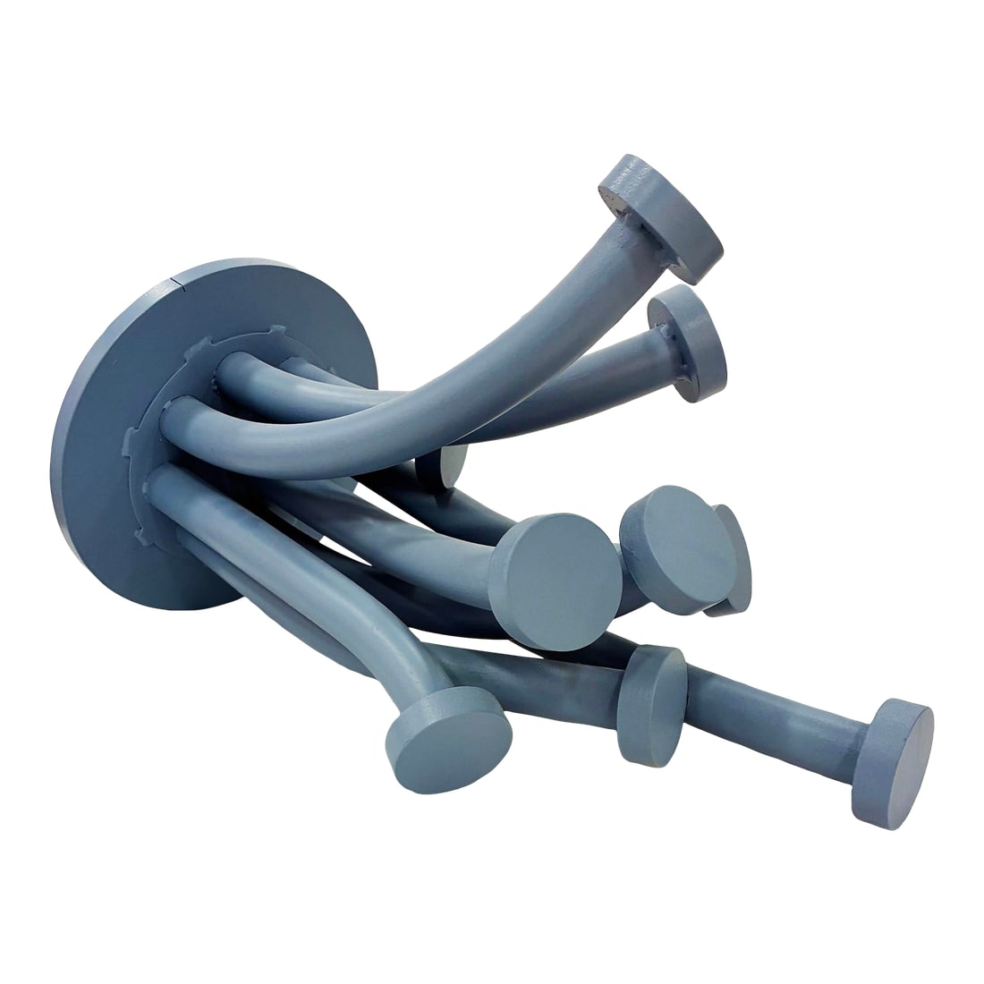 Sea Flower Blue Welded Aluminum Sculpture by Michael DesRosiers - 2