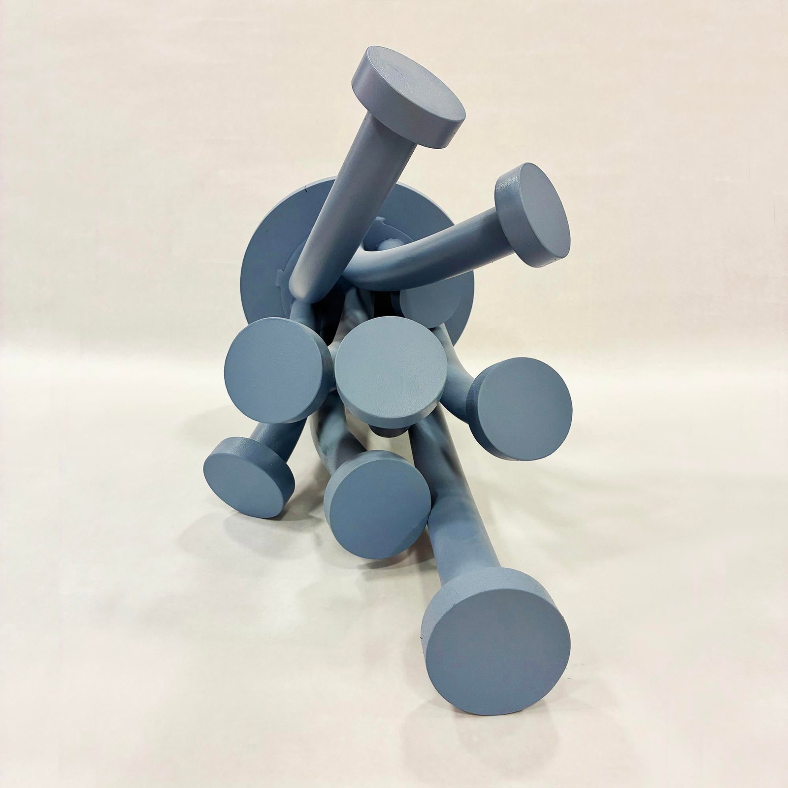 Sea Flower Blue Welded Aluminum Sculpture by Michael DesRosiers - 4
