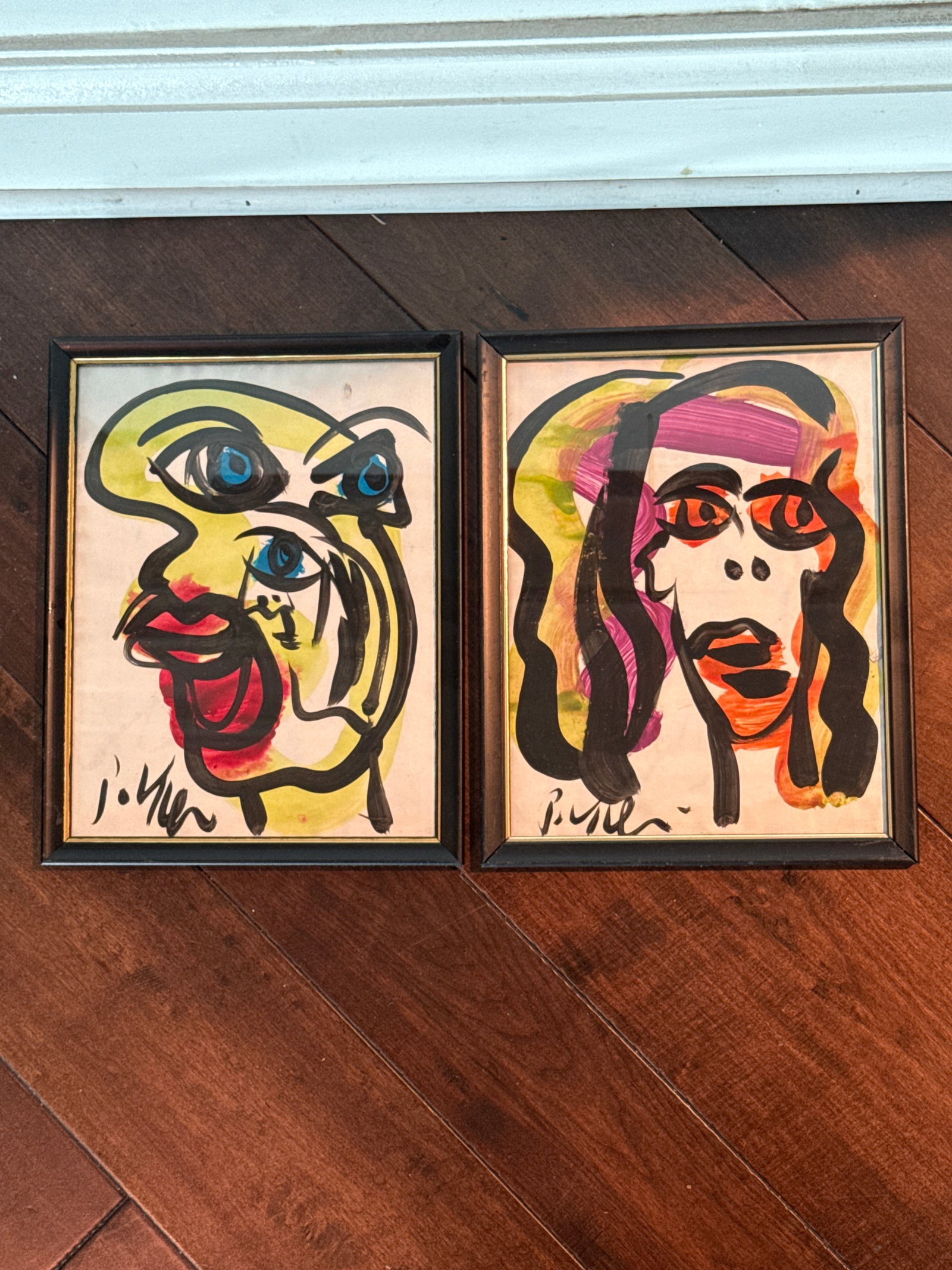 1970s Original Peter Keil Abstract Painting Pair - 3