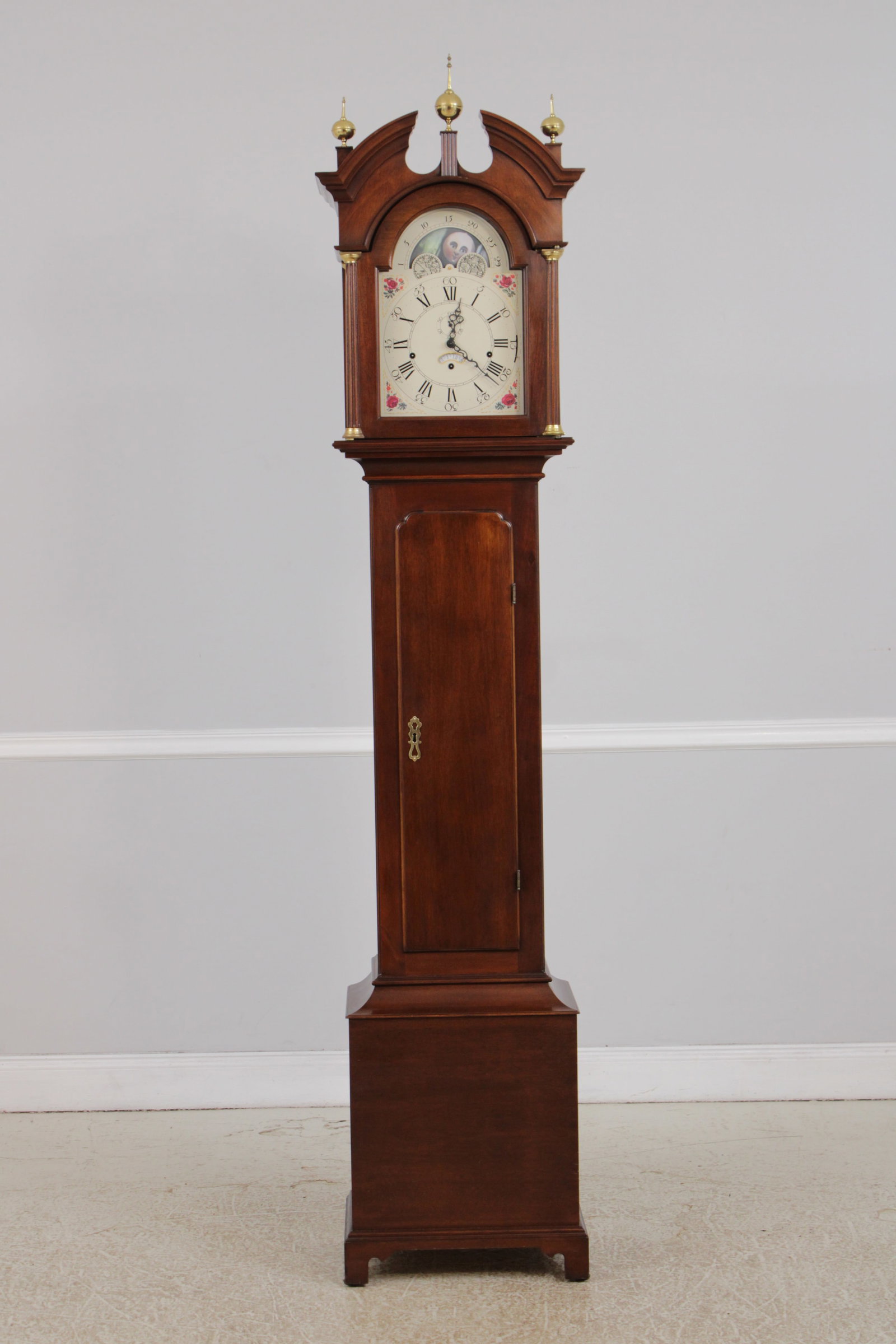 Stickley Colonial Williamsburg Mahogany Grandfather Clock - 2