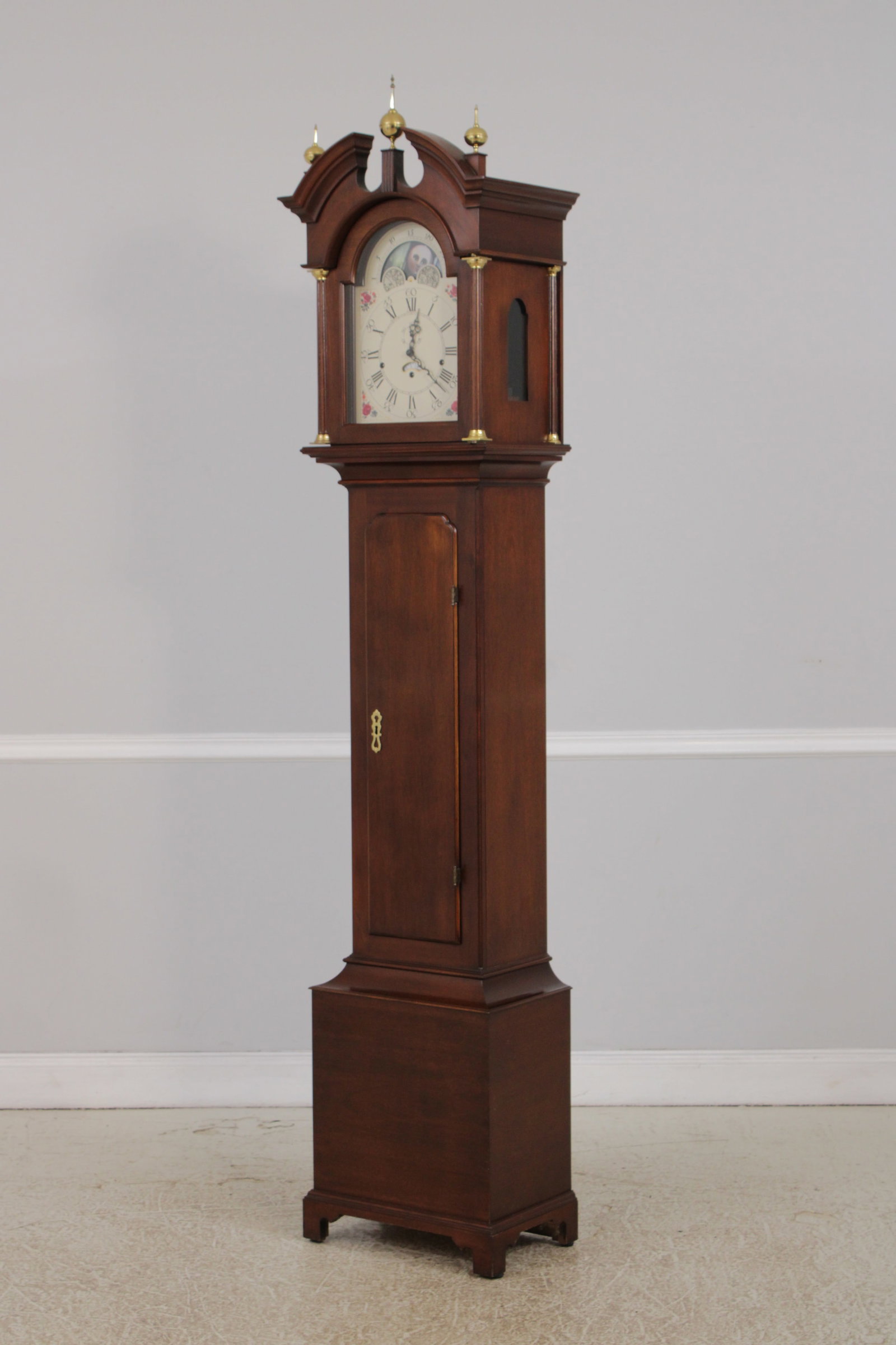 Stickley Colonial Williamsburg Mahogany Grandfather Clock - 3