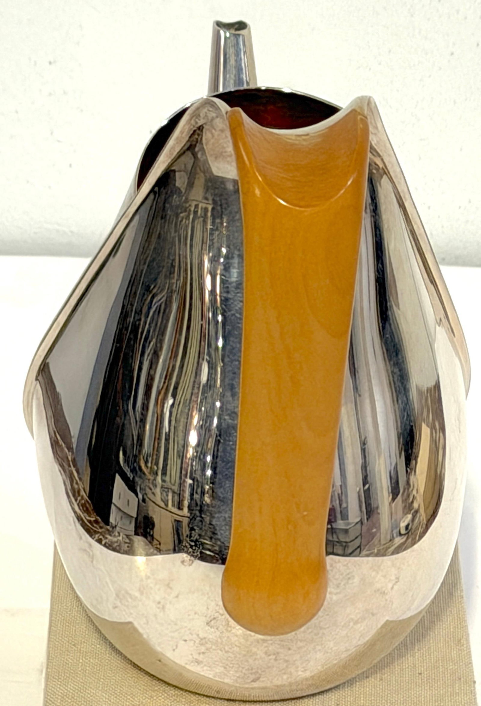 Oscar Tusquets for Alessi Sculptural Silverplate Teapot or Pitcher, 1983 - 4