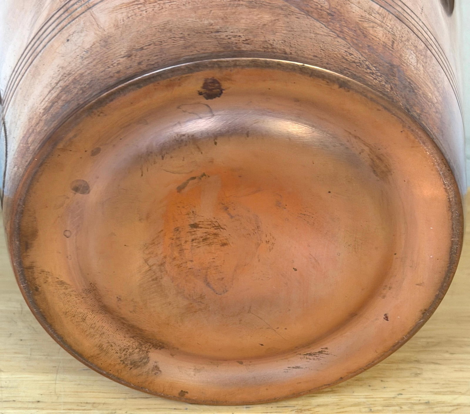 Vintage French Copper & Brass Champagne Bucket Stamped "Made in France", 1950s - 7