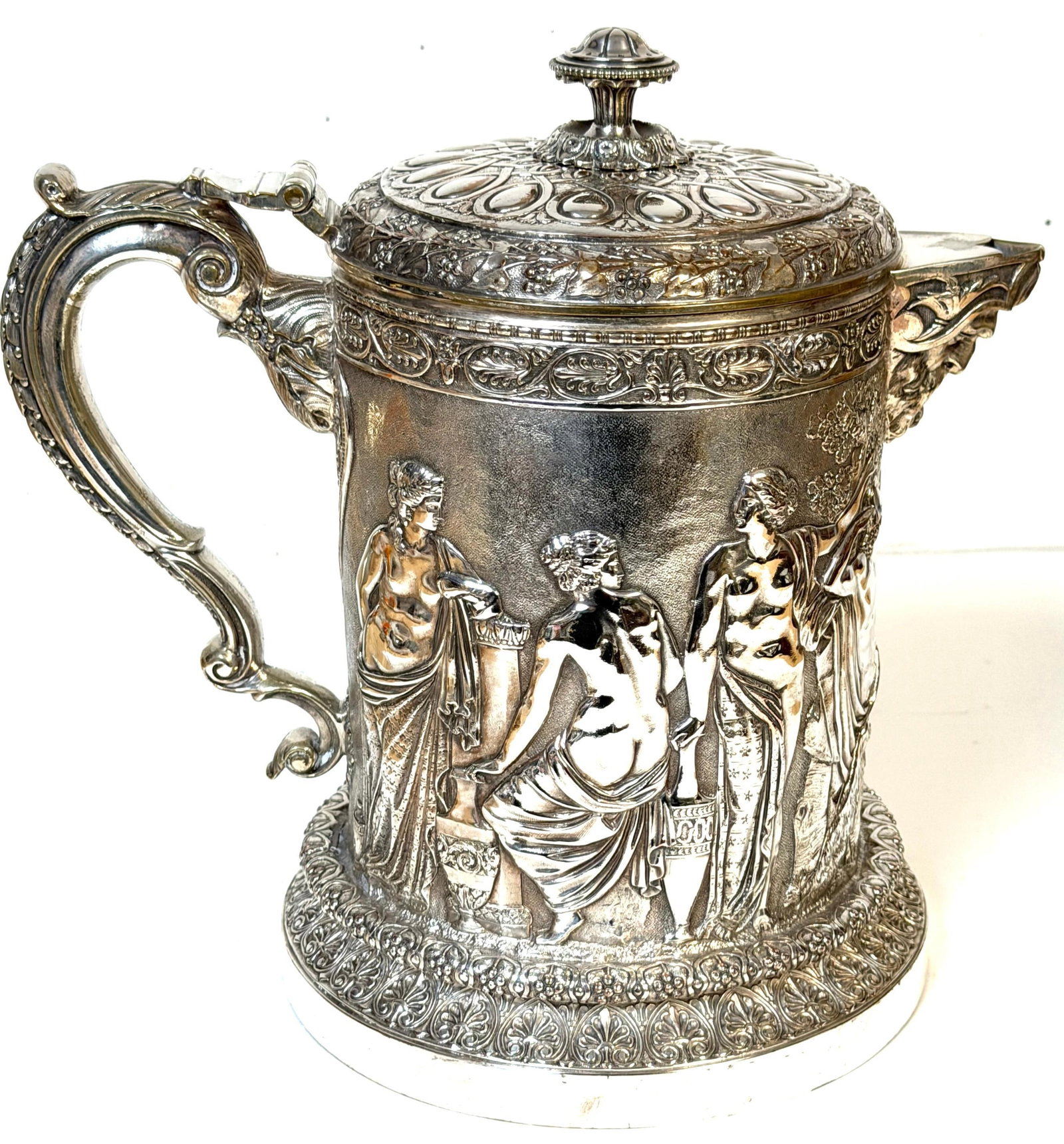 English Silver-Plated Classical Claret Jug by JG & Sons (James Dixon & Sons) - 15