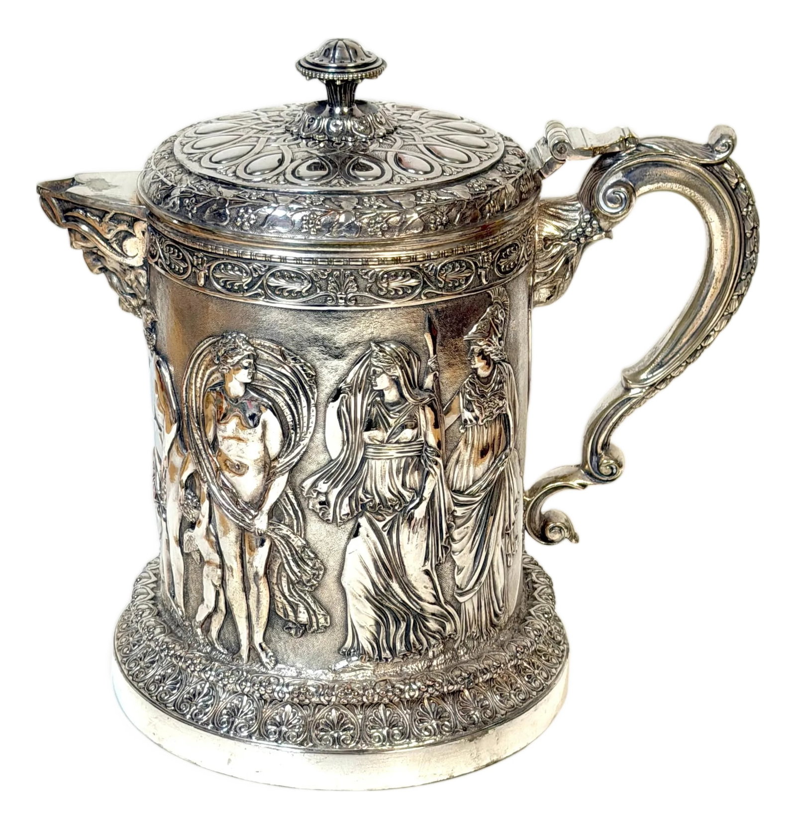 English Silver-Plated Classical Claret Jug by JG & Sons (James Dixon & Sons) (1 of 18)