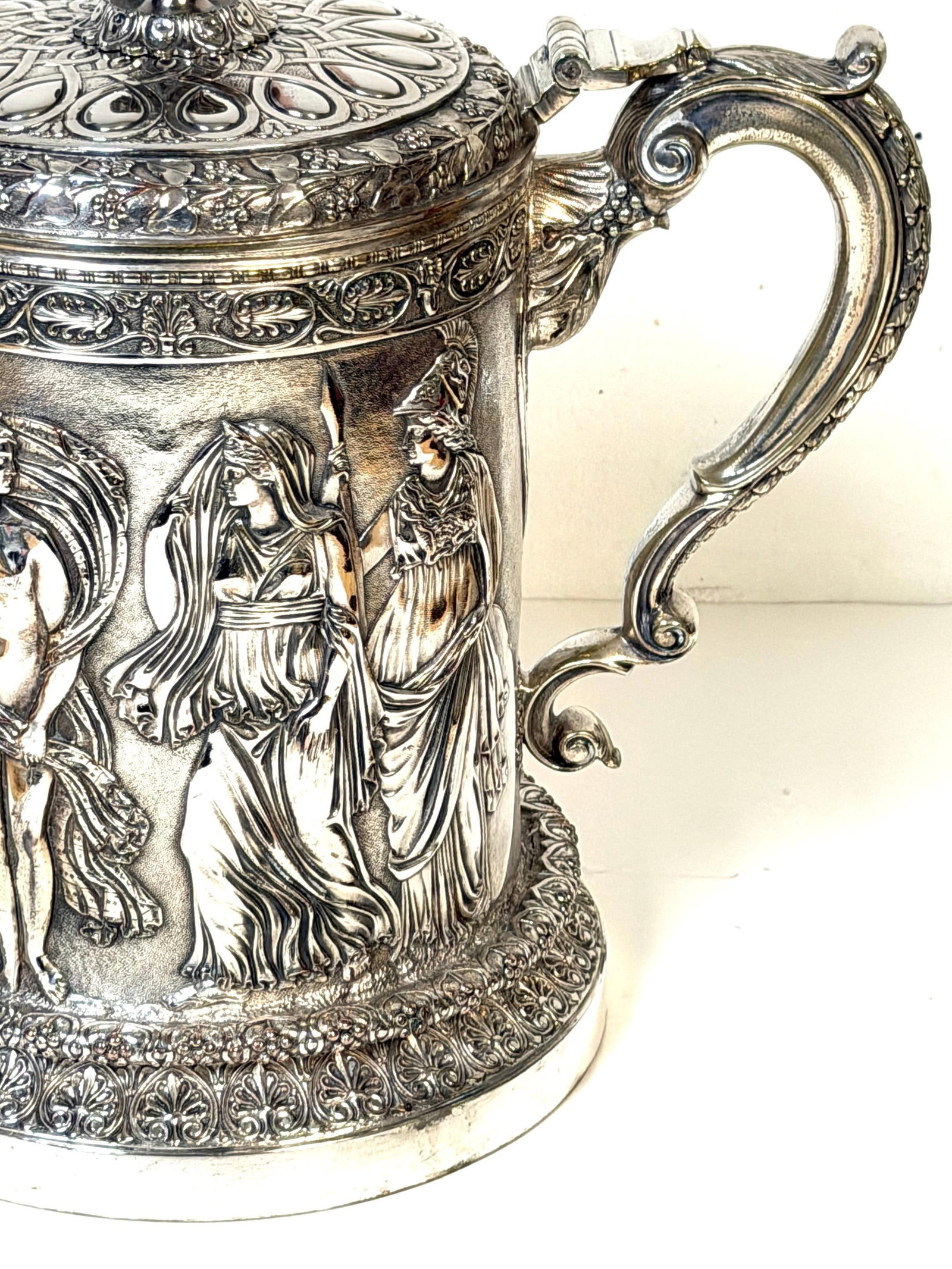 English Silver-Plated Classical Claret Jug by JG & Sons (James Dixon & Sons) - 3