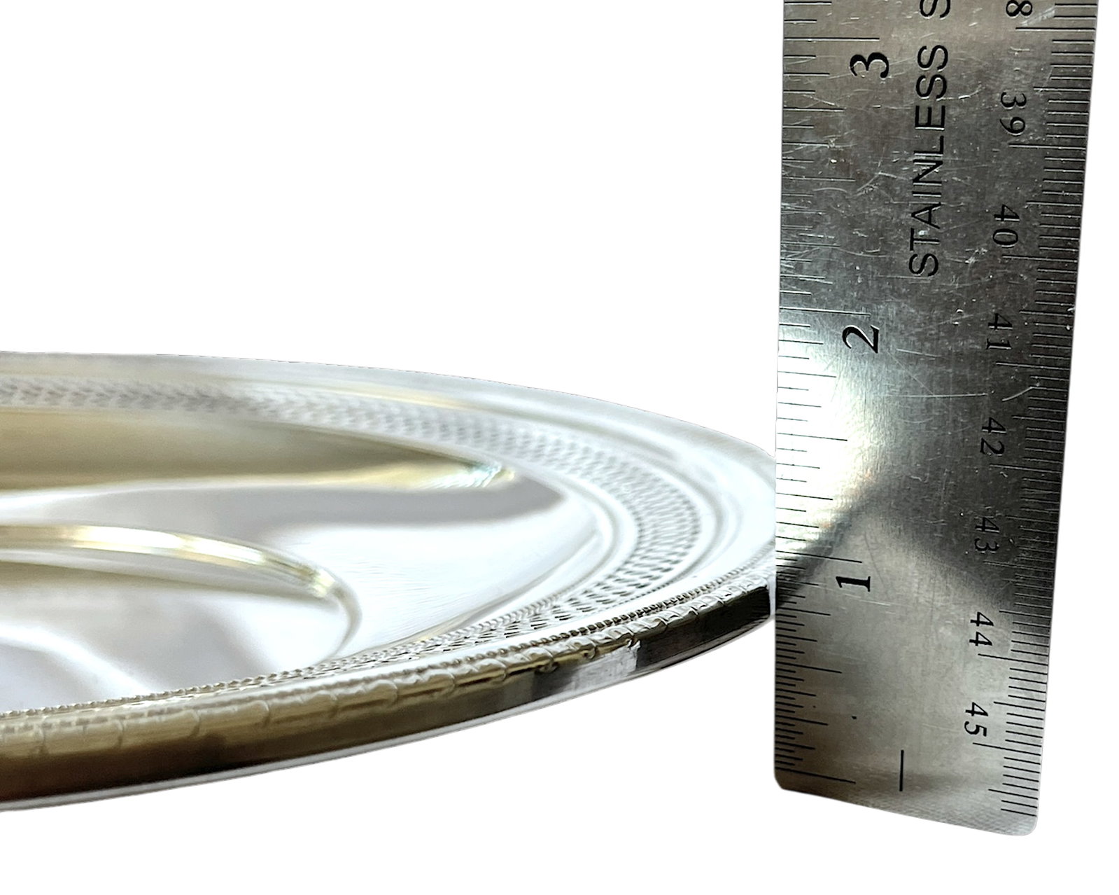 1950s Cartier Sterling Silver Pierced Gallery Tray - 12